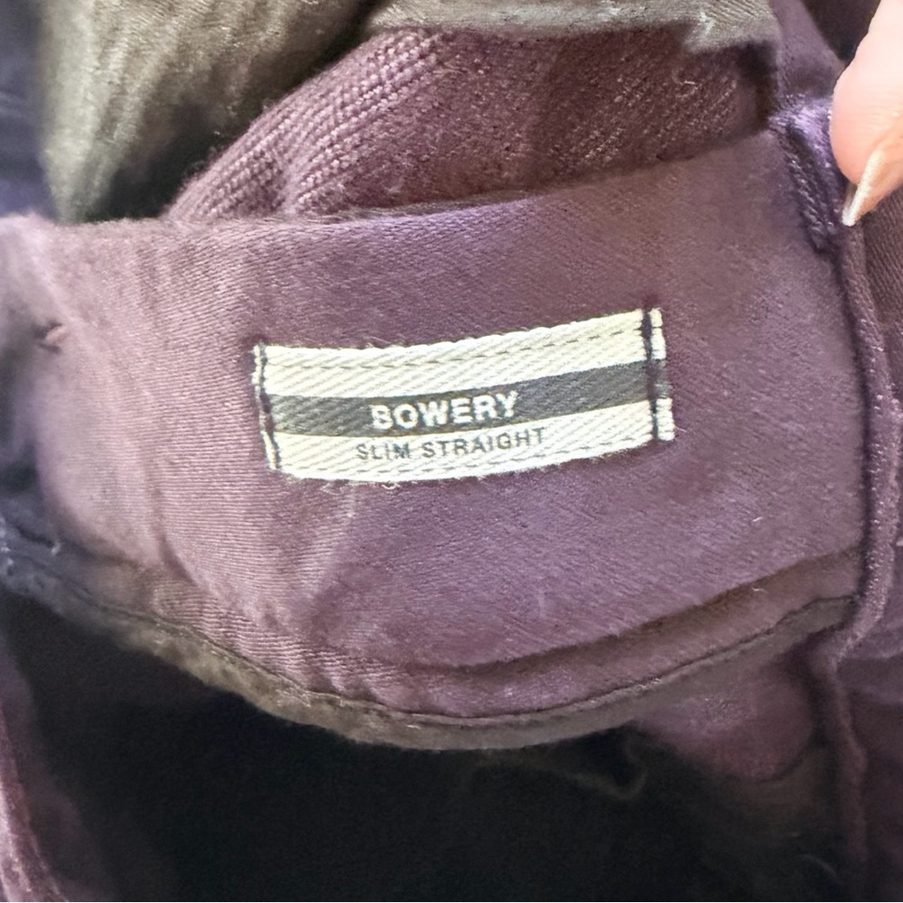 John Varvatos Star USA Jean Bowery Slim Straight Plum Jeans - Picture 6 of 7
